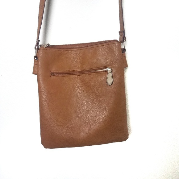 Brown Faux Leather Crossbody - Picture 3 of 8